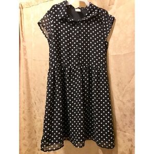Polka dot shortsleeved dress